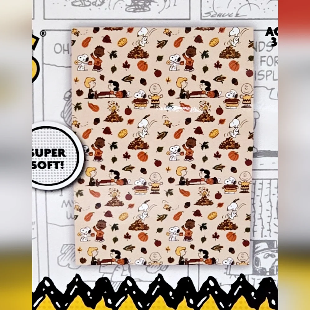 Peanuts Snoopy Charlie Special Edition Thanksgiving Autumn Harvest Throw Blanket